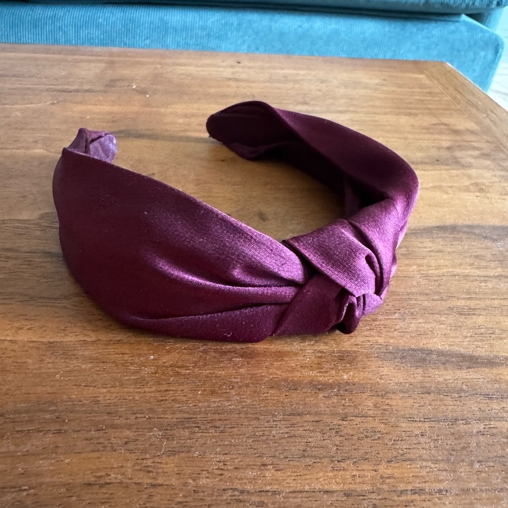 & Other Stories | Lace Burgundy Headband w/ knot
